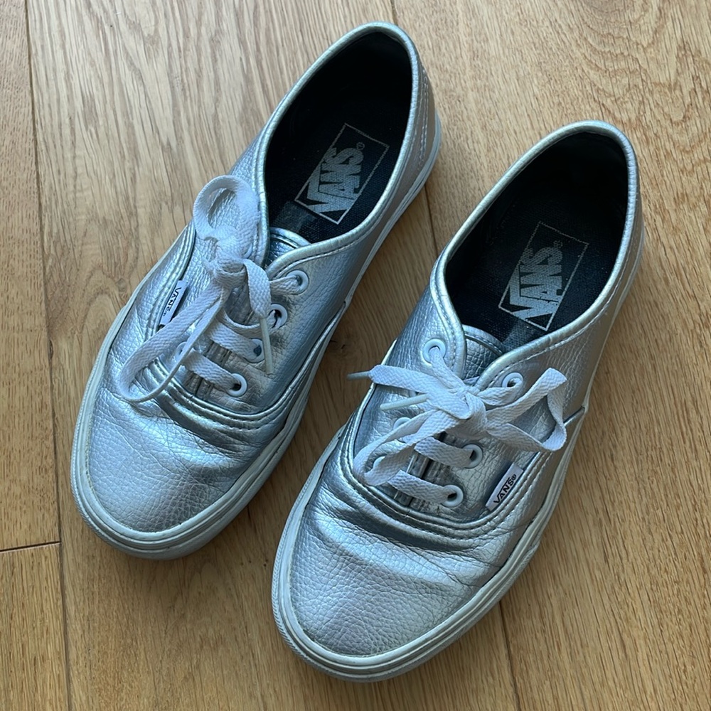Vans - Silver Leather